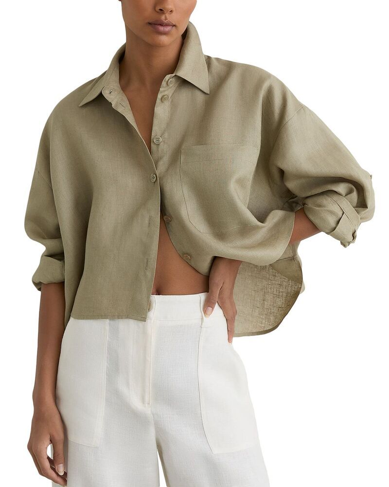 レイス レディース トップス シャツ REISSolena Shirt Green グリーン