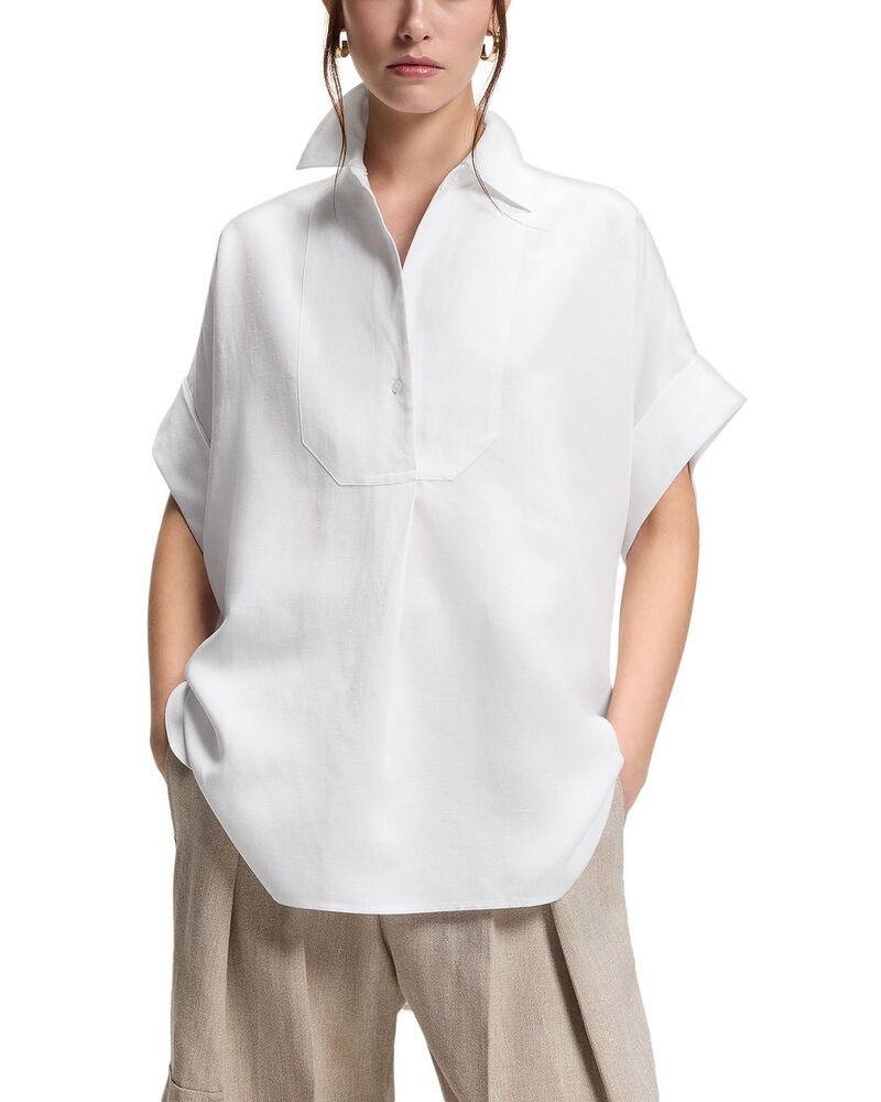 ボス レディース トップス シャツ BOSS Baxana Oversized Shirt Exclusive White ホワイト