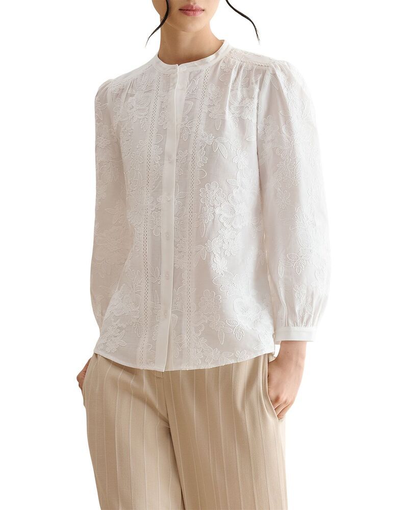 ホッブスロンドン レディース トップス シャツ ブラウス HOBBS LONDON Fallon Blouse White ホワイト