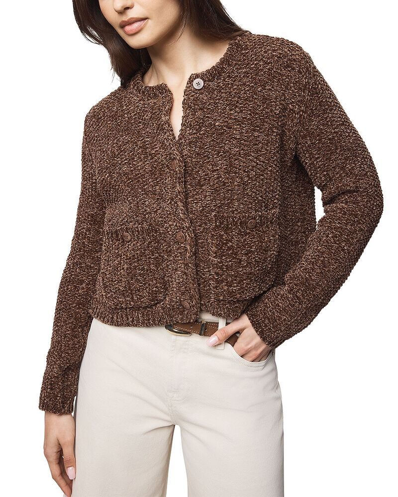 スプレンディット レディース アウター カーディガン Splendid Andrea Crop Cardigan Cedar Bown