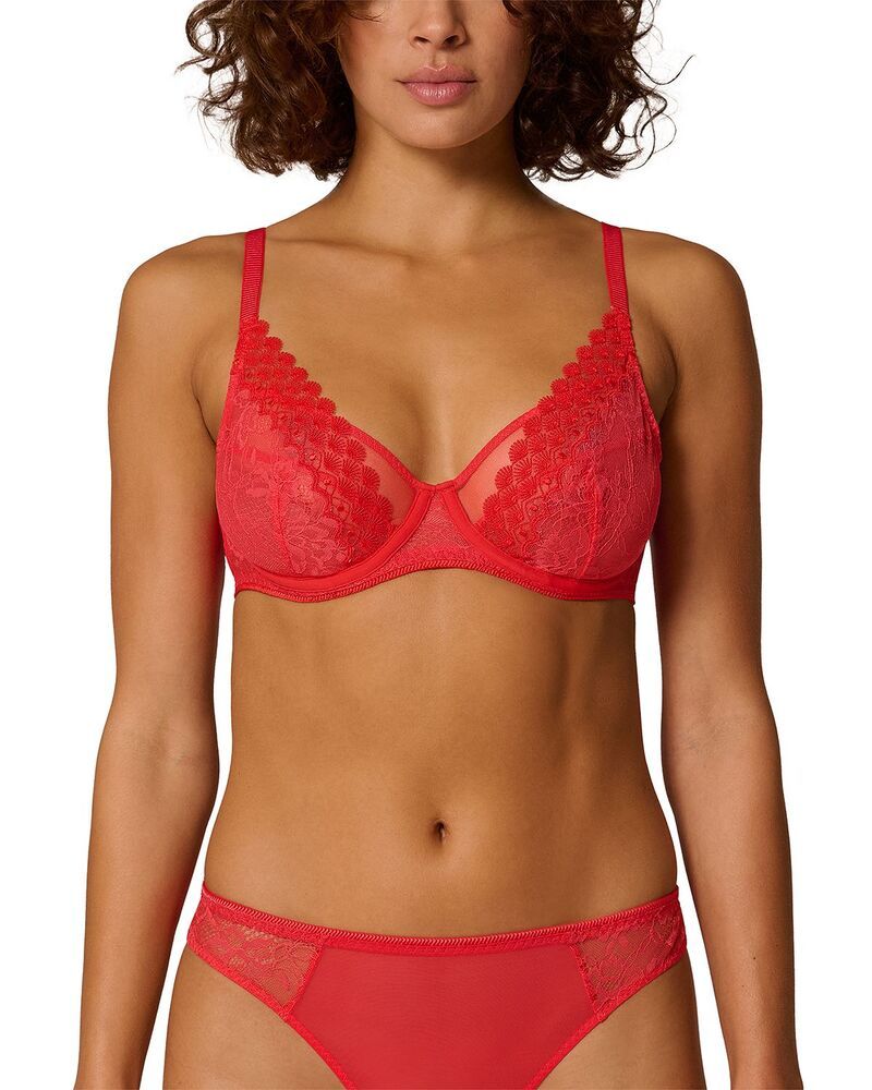 シモーヌペレール レディース アンダーウェア ブラジャー Simone Perele Radieuse Underwire Bra Flamingo