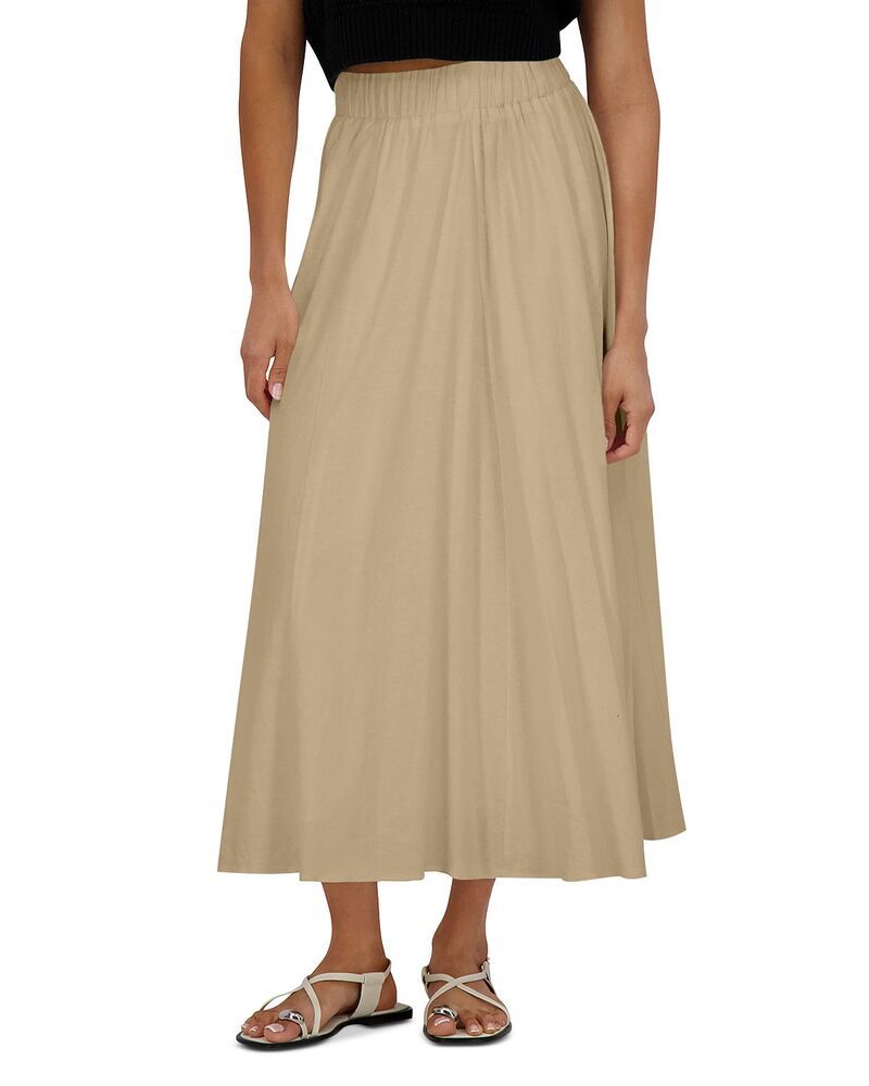 ポイント レディース ボトムスカート リネン Point Linen Panel Skirt Sand サンド