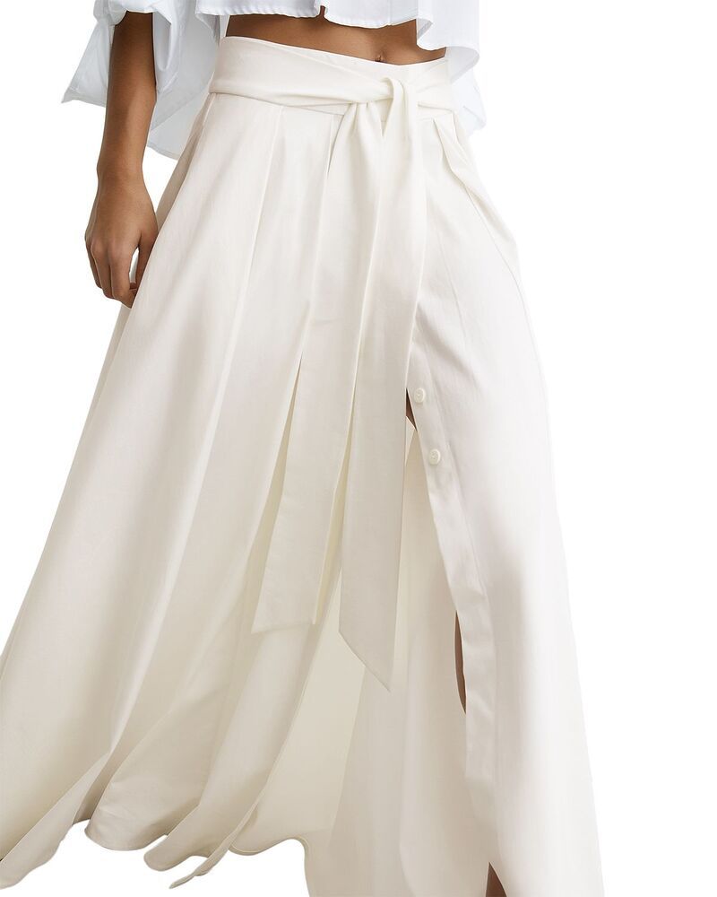 レイス レディース ボトムスカート REISSimone Skirt Ivory アイボリー