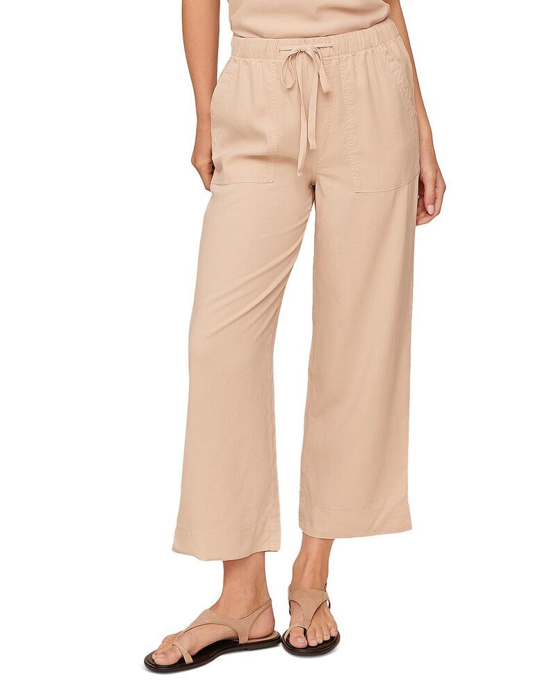ベラダール レディース ボトムス カジュアルパンツ ワイドレッグ クロップド Bella Dahl Easy Pocket Wide Leg Cropped Pants Linen Sand サンド