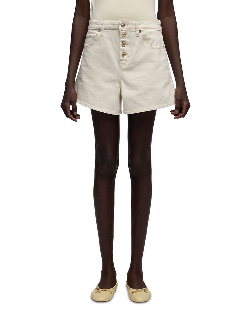 セブンフォーオールマンカインド レディース ボトムス ハーフパンツ・ショーツ ショートパンツ 7 For All Mankind Kori Mid Rise Jean Shorts in Moondust