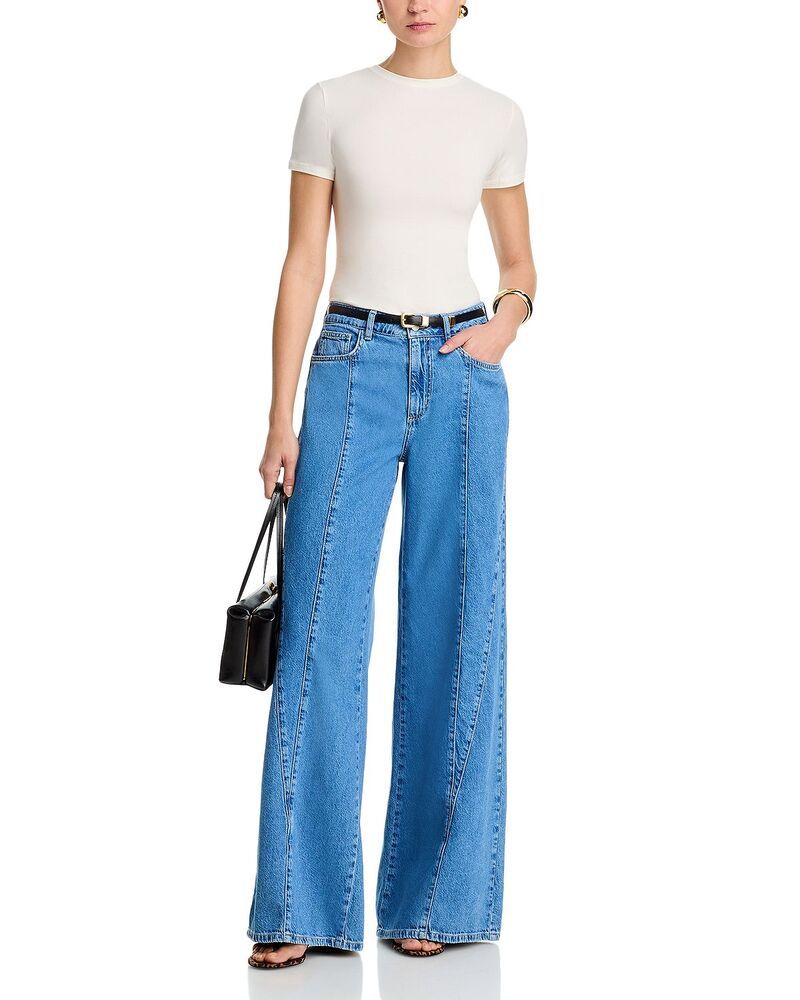 ラジャンス レディース ボトムス デニムパンツ ワイドレッグ ジーンズ LAGENCE Niles Twist Wide Leg Jeans in Torsten