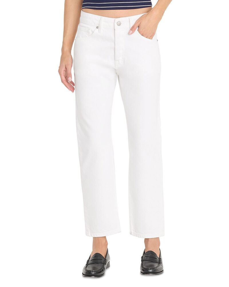 グッドアメリカン レディース ボトムス デニムパンツ ヴィンテージ アンクル ジーンズ Good American Vintage High Rise Straight Ankle Jeans in White001