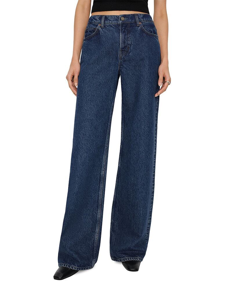 リフォーメーション レディース ボトムス デニムパンツ ローライズ ジーンズ Reformation Cary Low Rise Slouchy Wide Jeans in Cleary
