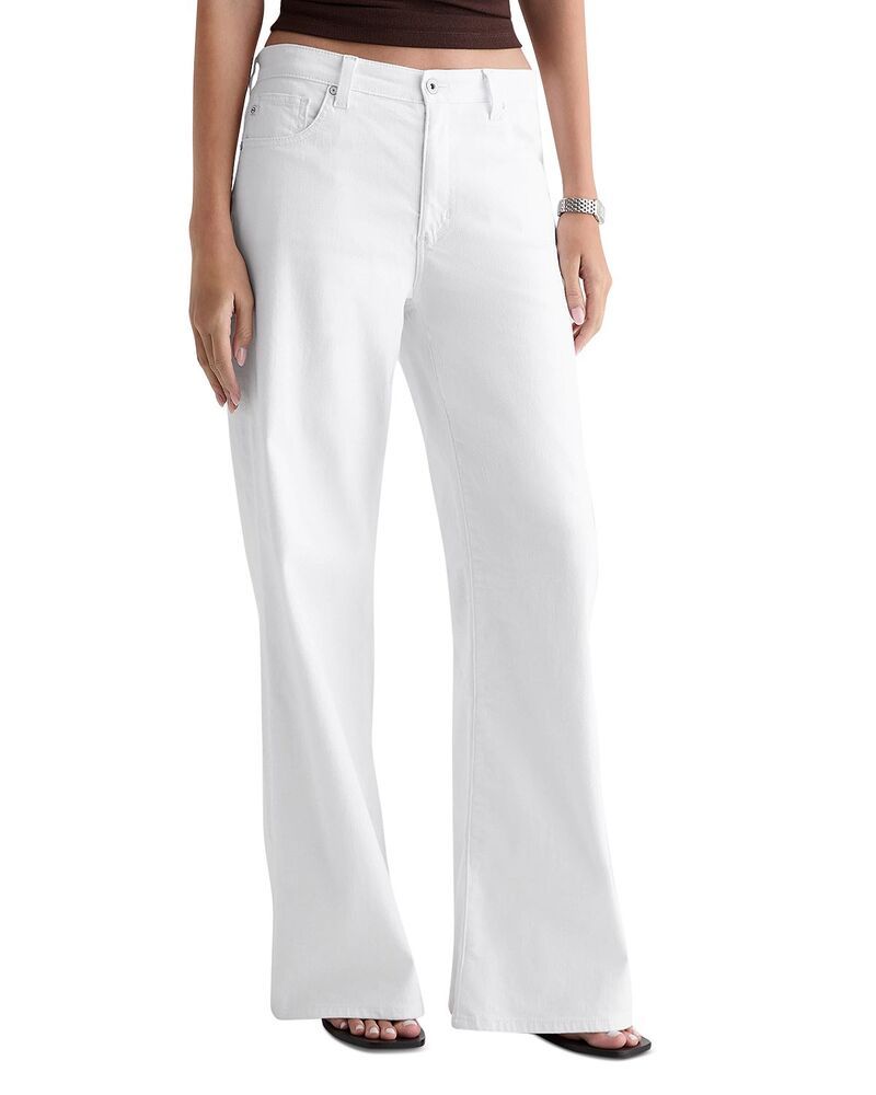 エージー レディース ボトムス デニムパンツ ワイドレッグ ジーンズ AG Saige High Rise Wide Leg Jeans in Gallery White ホワイト