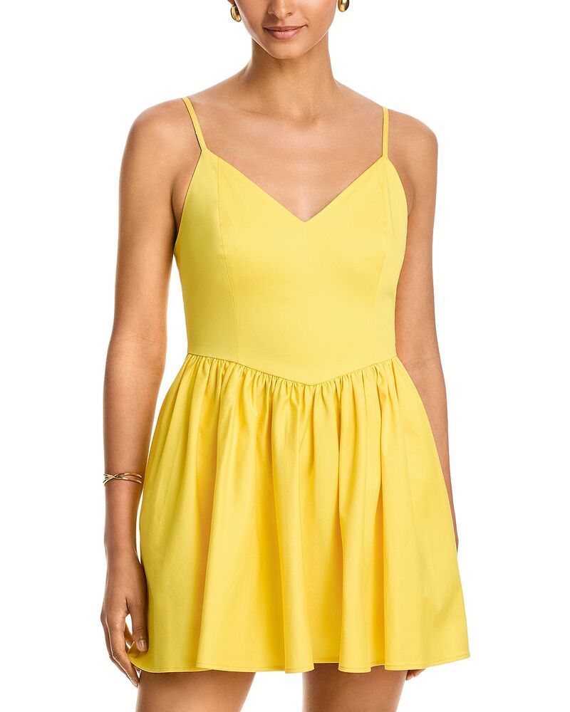 フレンチコネクション レディース トップス ワンピース ミニ FRENCH CONNECTION Lilah Ballerina Mini Dress Daisyellow イエロー