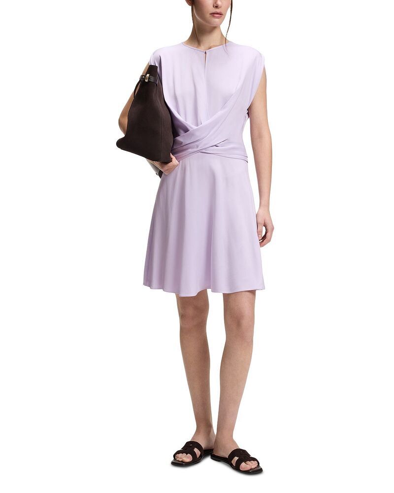 ボス レディース トップス ワンピース BOSS Devari Crisscross Front Dress Exclusive Open Prple