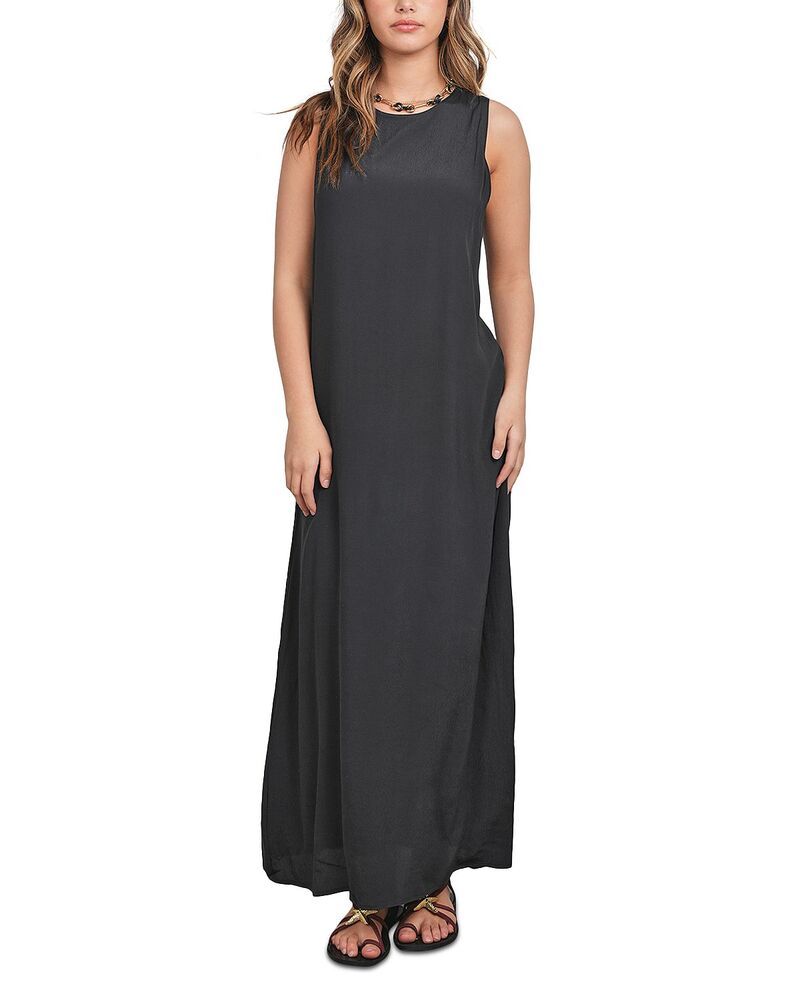ポイント レディース トップス ワンピース ジョーゼット Point Georgette Column Dress Navy ネイビー