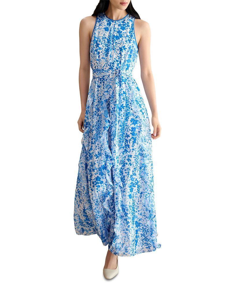ホッブスロンドン レディース トップス ワンピース プチ HOBBS LONDON Petite Taryn Dress Ivory Blue アイボリー