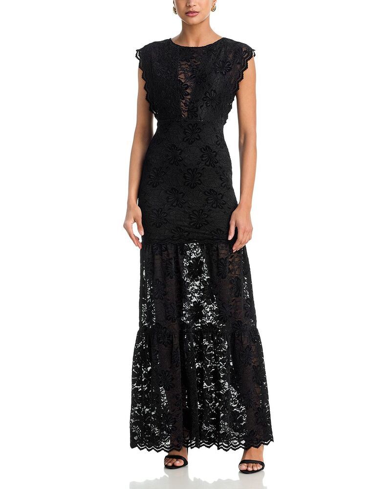 ナイトキャップ クロージング レディース トップス ワンピース マキシ Nightcap Fleur Caletto Maxi Dress Black ブラック