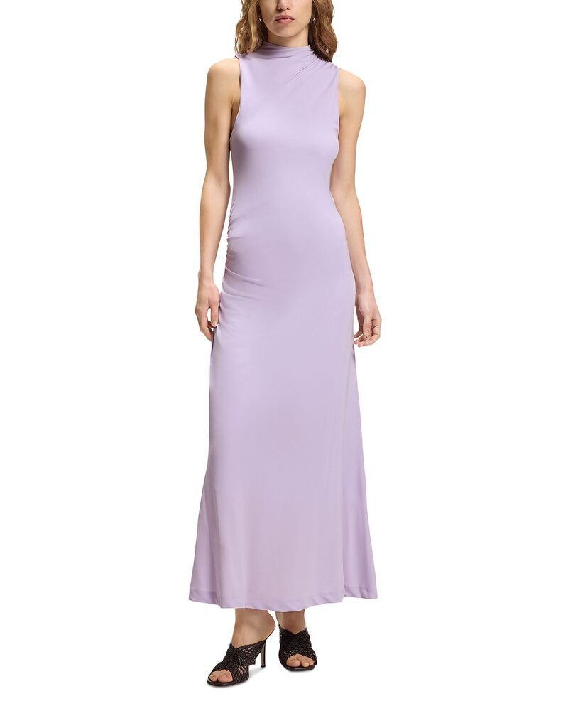 ボス レディース トップス ワンピース A ライン BOSS Eylai A Line Dress Exclusive Open Prple