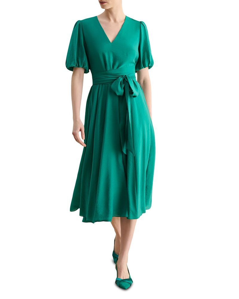 ホッブスロンドン レディース トップス ワンピース HOBBS LONDON Barrington Beltedress Meadow Green グリーン