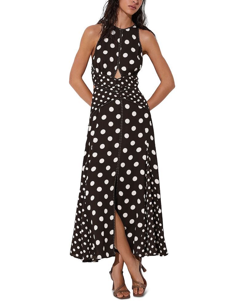 レイス レディース トップス ワンピース ミディ REISS Nayla Midi Dress Chocolate チョコレート