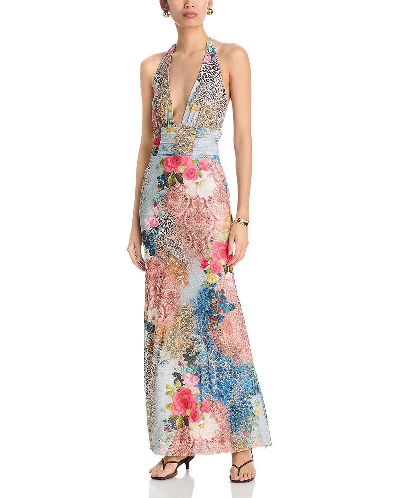エーエフアールエム レディース トップス ワンピース マキシ AFRM Anja Maxi Dress Iris Patch