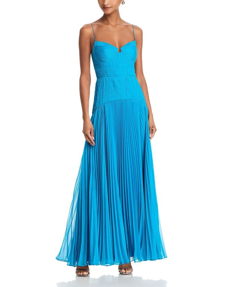 アムール レディース トップス ワンピース プリーツ Amur Saylor Pleated Gown Azura