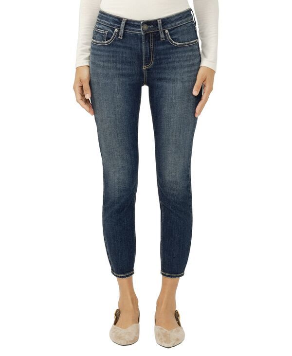 シルバー ジーンズ レディース ボトムス デニムパンツ クロップド Silver Jeans Co Womens Elyse MidRise Cropped Skinny Jeans Bonnie