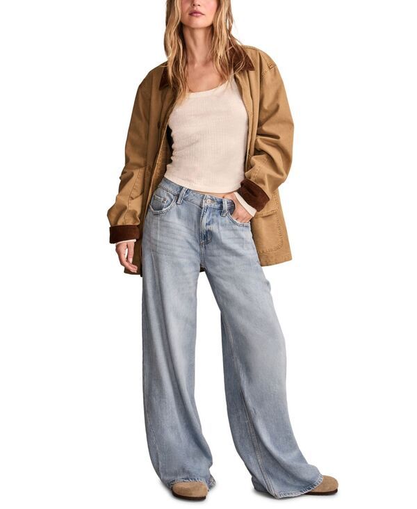 【送料無料】 ラッキーブランド レディース デニムパンツ ボトムス Womens WideLeg Pleated Liquid Denim Luxe Palazzo Jeans River 【送料無料】 ラッキーブランド レディース デニムパンツ ボトムス Womens WideLeg Pleated Liquid Denim Luxe Palazzo Jeans River