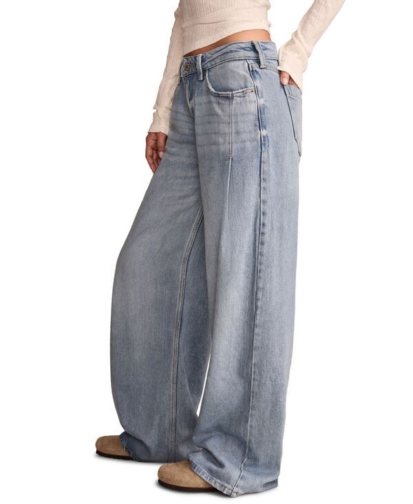 【送料無料】 ラッキーブランド レディース デニムパンツ ボトムス Womens WideLeg Pleated Liquid Denim Luxe Palazzo Jeans River 【送料無料】 ラッキーブランド レディース デニムパンツ ボトムス Womens WideLeg Pleated Liquid Denim Luxe Palazzo Jeans River