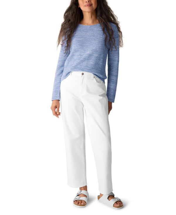 エイリーンフィッシャー レディース ボトムス デニムパンツ プラスサイズ ジーンズ Eileen Fisher Womens HighRise Jeans Regular Plusize White ホワイト
