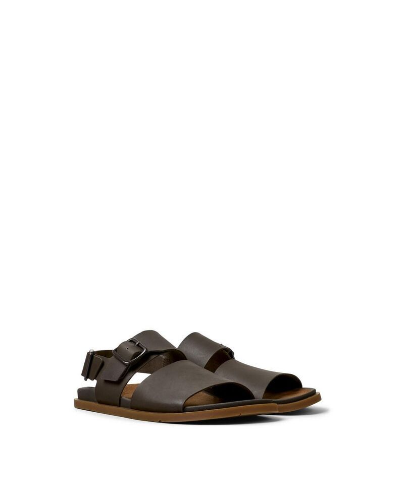 カンペール メンズ シューズ サンダル レザー Camper Mens Lluc Leather Sandals Brown ブラウン