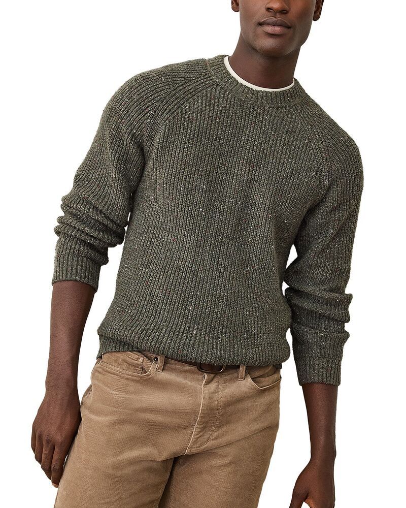 マリーン レイヤー メンズ アウター ニット・セーター クルーネック Marine Layer Inverness Crewneck Sweater Green Gables Neps グリーン