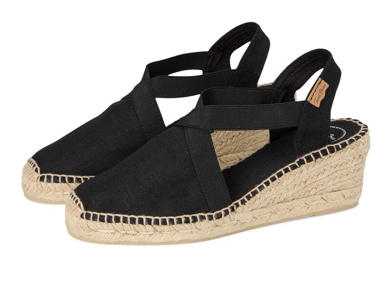 トニーポンズ レディース シューズ ヒール Toni Pons Ter Black Linen ブラック