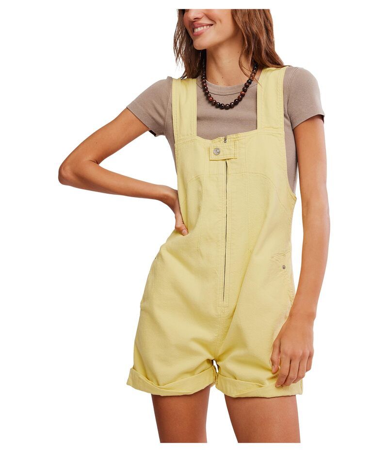 フリーピープル レディース トップス ジャンプスーツ トール Free People We The Free Jude ShortallsWo Sicilian Yellow イエロー