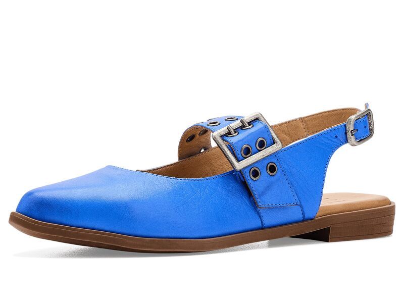 ミズムーズ レディース シューズ サンダル Miz Mooz Freya Sling Back Flats Blue ブルー