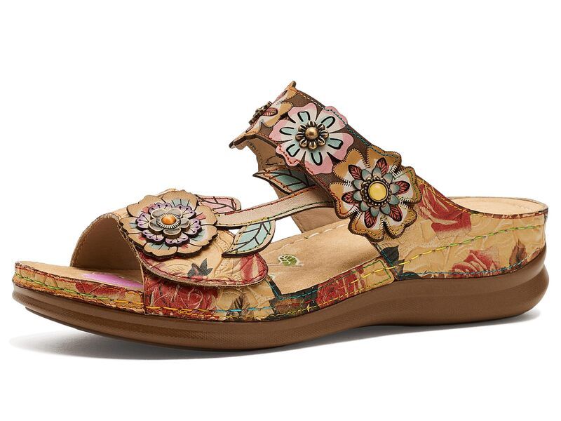 スプリングステップ レディース シューズ ヒール Lartiste By Spring Step Feelsgreat Beige Multi ベージュ