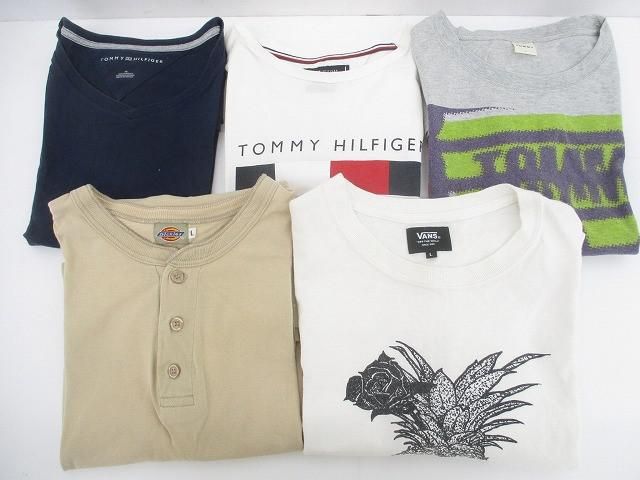 ディッキーズ トミーヒルフィガー バンズ Tシャツ 半袖カットソー 5点 M L メンズ 中古