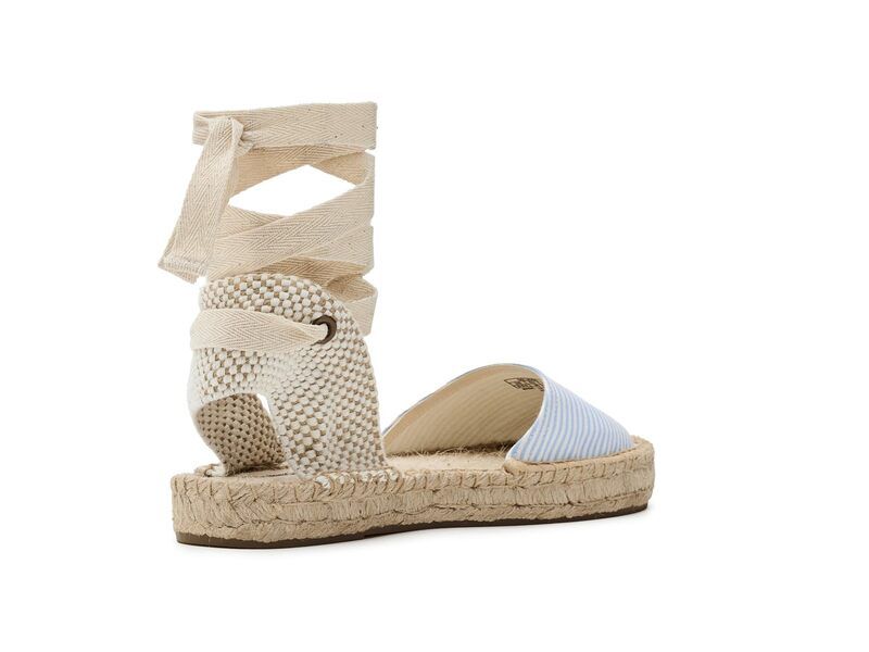 ソルドス レディース シューズ サンダル レース Soludoseersucker Lauren Laceup EspadrilleWo Classic Blue ブルー ソルドス レディース シューズ サンダル レース Soludoseersucker Lauren Laceup EspadrilleWo Classic Blue ブルー