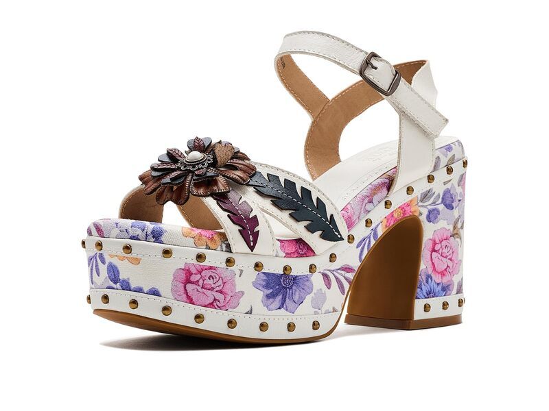 スプリングステップ レディース シューズ ヒール Lartiste By Spring Step DeckedoutWo White Multi ホワイト