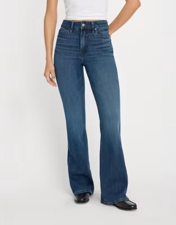 グッドアメリカン レディース ボトムス デニムパンツ ブーツカット ブーツ ジーンズ Good American softech good classic bootcut jeans in mid blue wash Indigo 863 インディゴ