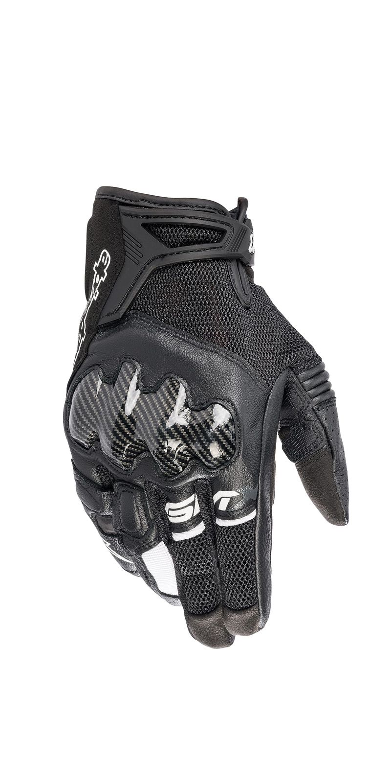新品 アルパインスターズ(Alpinestars) バイクグローブ ブラック/ホワイト (サイズ:XL) SMX-R グローブ