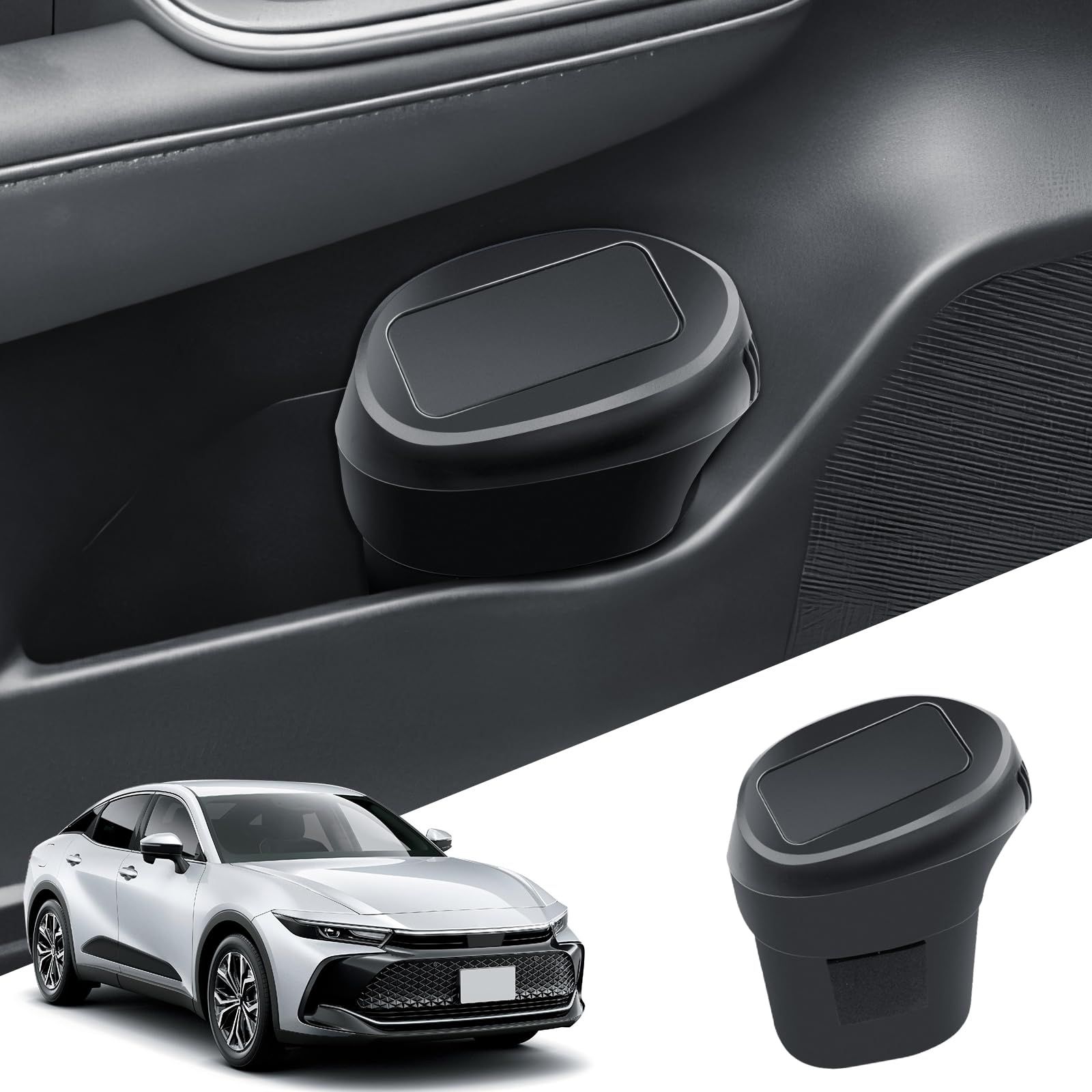 新品 【助手席側用】ECOZEN トヨタ クラウン クロスオーバー 35系 16代目 専用 ドアサイド車用ゴミ箱 TZSH35/AZSH35型 車収納 新型crown crossover 車 小物入れ クラウン スポーツ AZSH36W・37W型 車ゴミ箱 倒