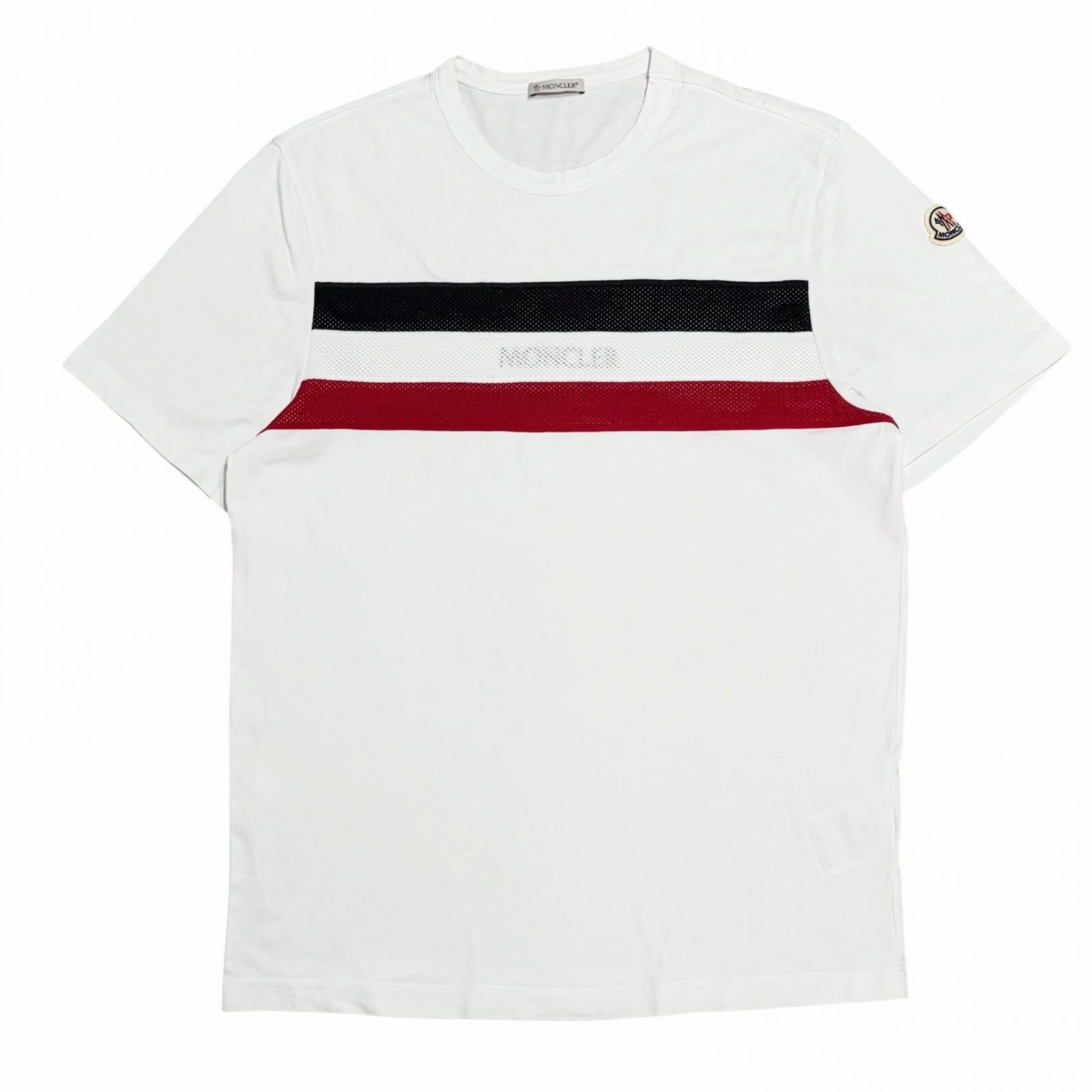MONCLER/M /ホワイト /メッシュTシャツ /型番E209180486508390T