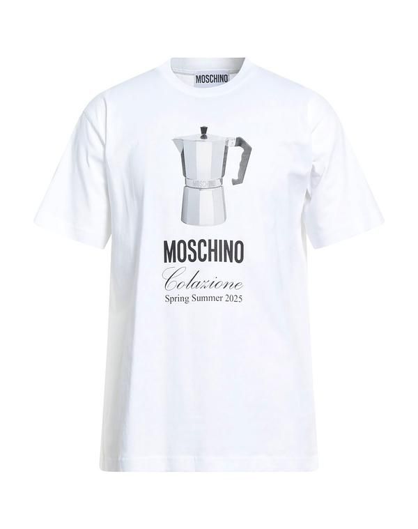 モスキーノ メンズ トップス Tシャツ MOSCHINO White ホワイト