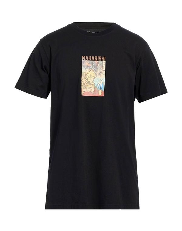 マハリシ メンズ トップス Tシャツ MAHARISHI Black ブラック
