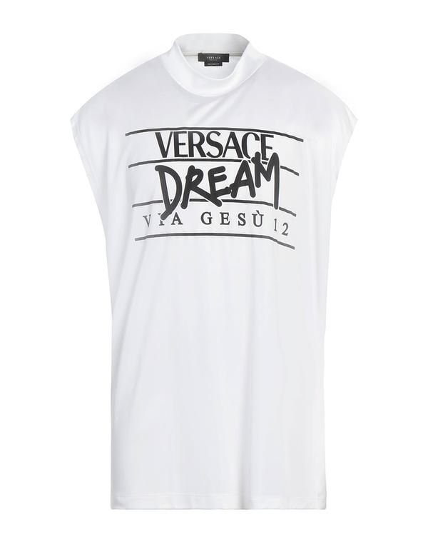 ヴェルサーチ メンズ トップス Tシャツ VERSACE White ホワイト