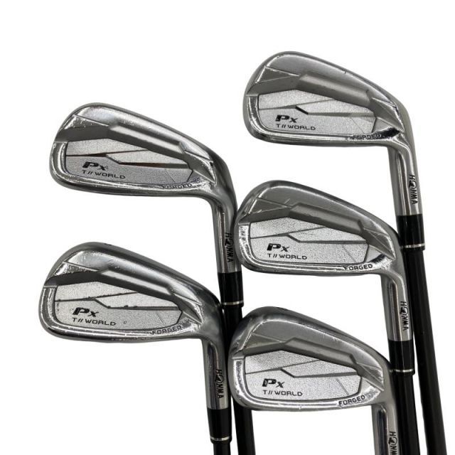 【中古】 本間ゴルフ TOUR WORLD Px 5S アイアンセット IR VIZARD EZ-C (フレックスS) メンズ 男性用 右利き 右用 Cランク ゴルフクラブ