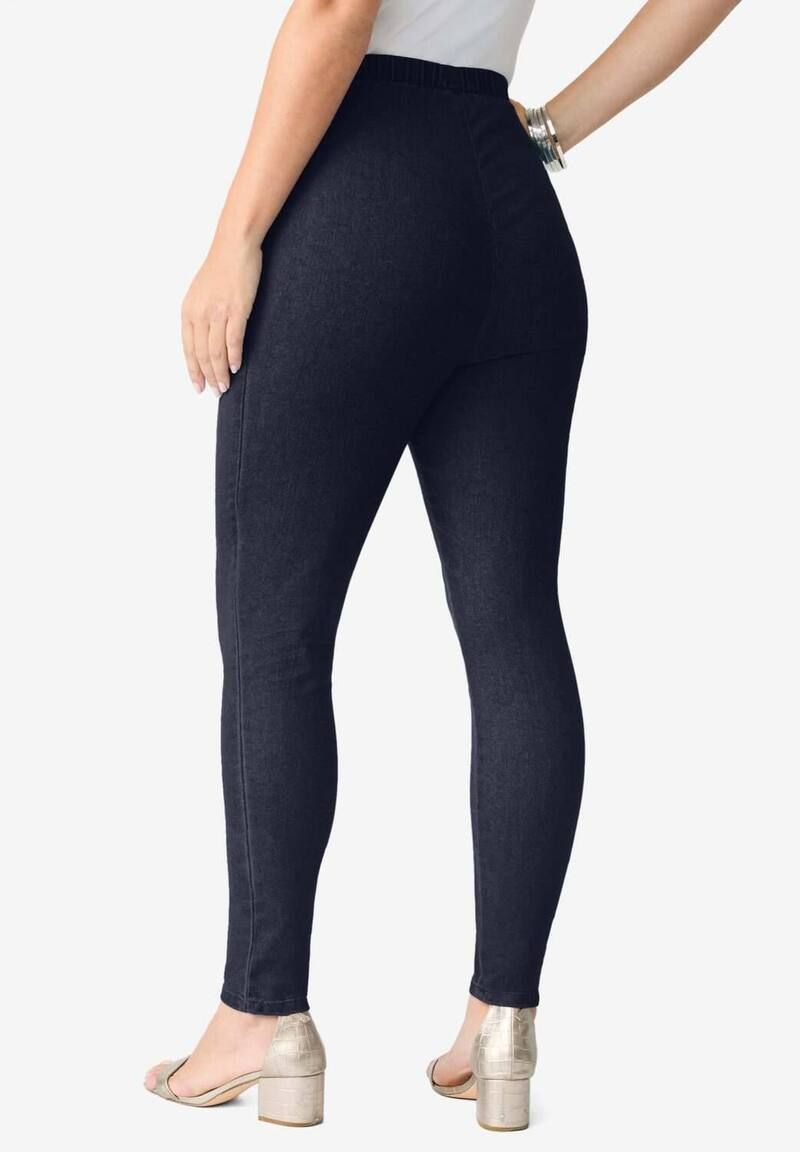 ロアマンズ レディース ボトムス デニムパンツ プラスサイズ トール Roamans Womens Plusize Tall Plusize Comfort Stretch Slim Leg Jean White Denim ホワイト