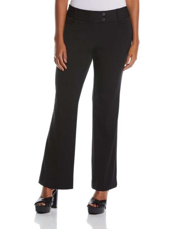 【送料無料】 ラファエラ レディース カジュアルパンツ ボトムス Petite Curvy Fit Boot Cut Pants Graphite