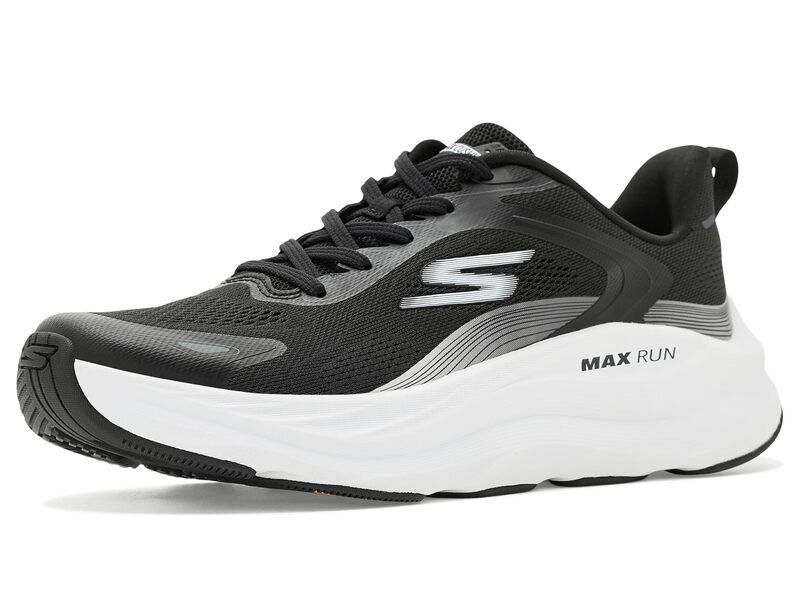 スケッチャーズ レディース シューズ スニーカー SKECHERS Max Run Pacewave BlackWhite ホワイト