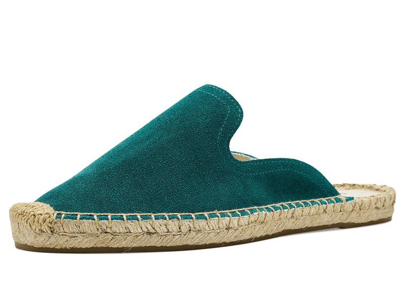 ソルドス レディース シューズ サンダル スエード Soludosuede Smoking Mulespadrille Transformative Teal ティール