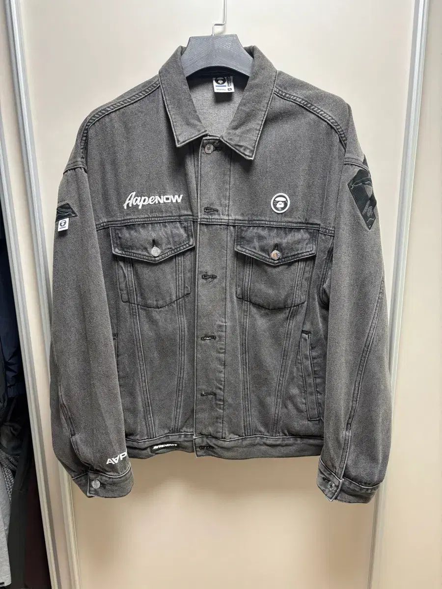 Aape デニムジャケット ブラックデニム