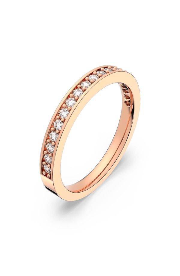 スワロフスキー レディース アクセサリー 指輪 Swarovski Matrix Pav Ring White Rose Gold ホワイト